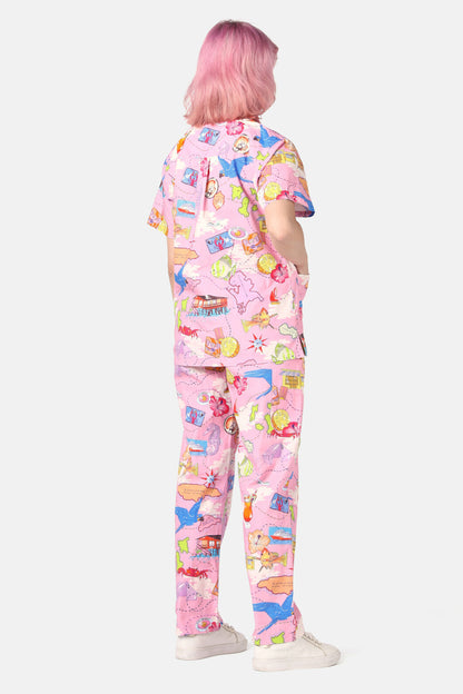 Gorman - Souvenir Scrub Set - pink