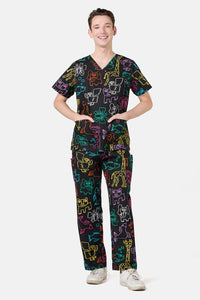 Gorman - Zoo Time Scrub Set - multi