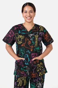 Gorman - Zoo Time Scrub Set - multi