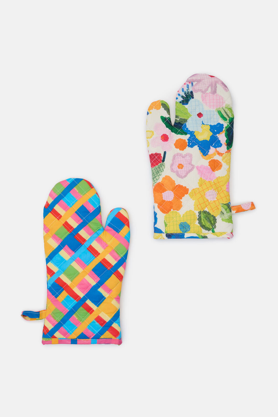 Gorman - Cross Stitch FlowerOvenMittSet - print