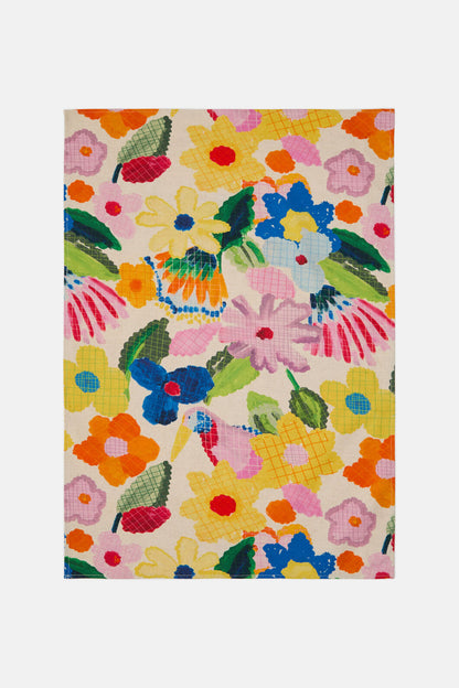 Gorman - Cross Stitch FlowerTeaTowelSet - print