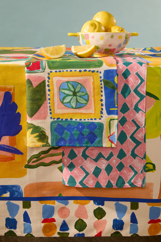 Gorman - Mediterranean Tea Towel Set - print
