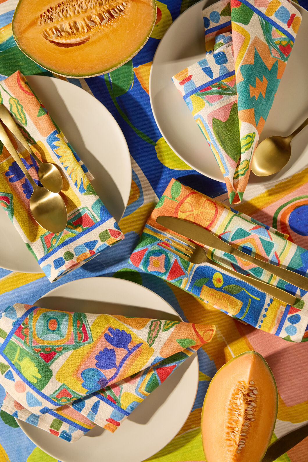 Gorman - Mediterranean Napkin Set 4 - print