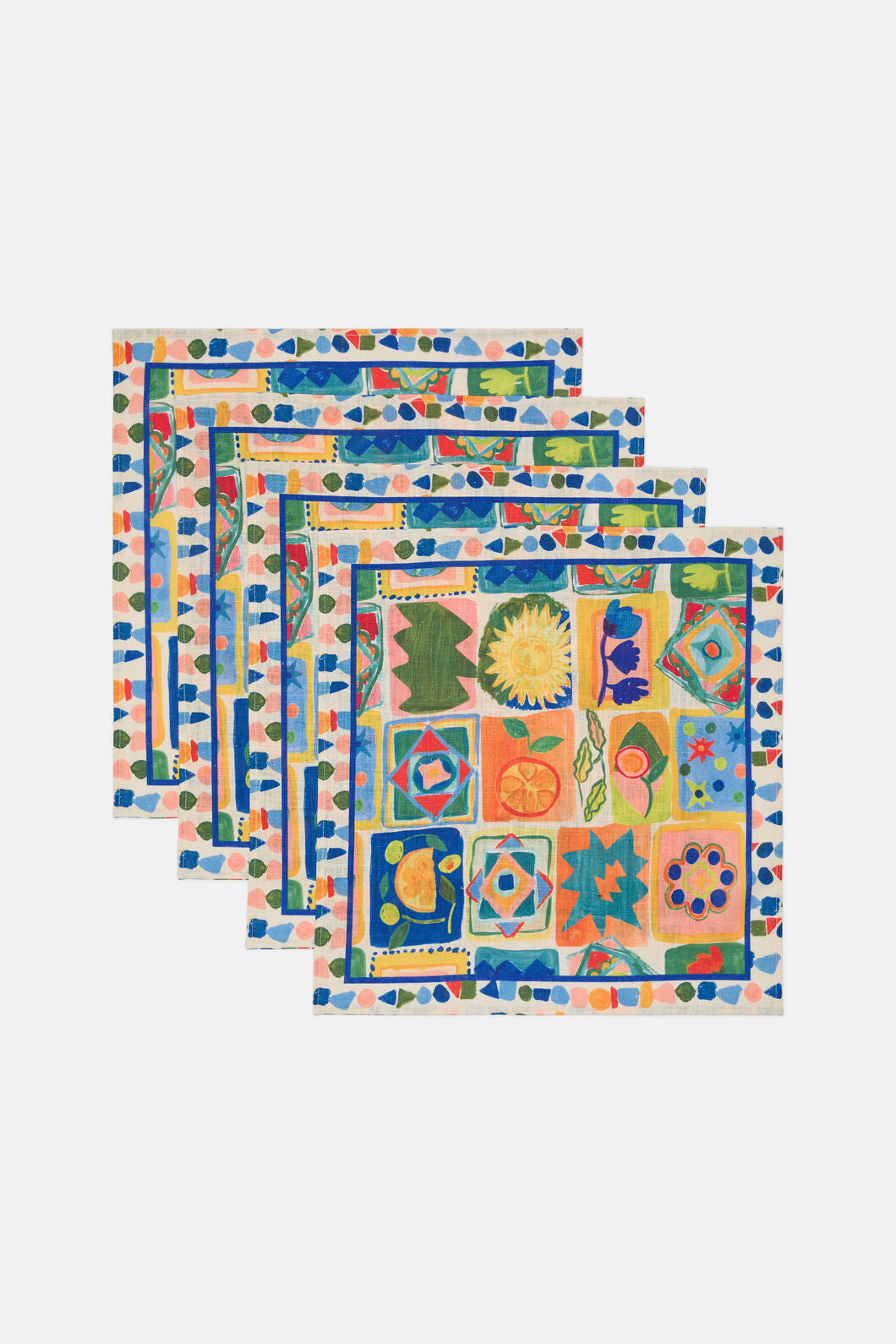 Gorman - Mediterranean Napkin Set 4 - print