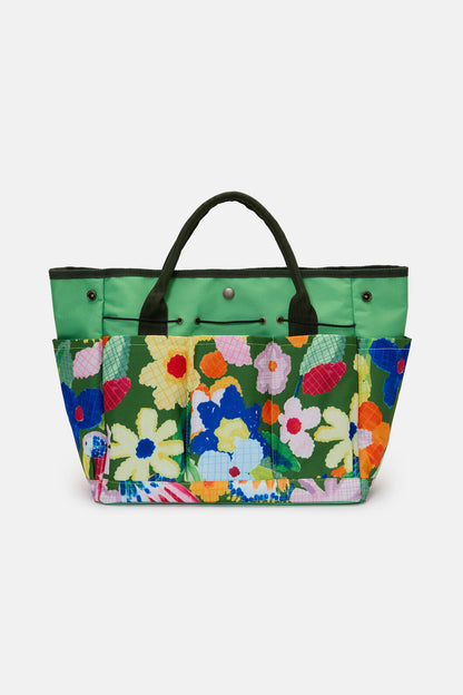 Gorman - Cross Stitch Flower Garden Bag - print