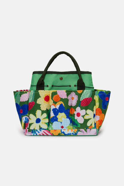 Gorman - Cross Stitch Flower Garden Bag - print