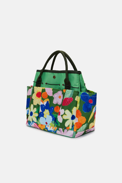 Gorman - Cross Stitch Flower Garden Bag - print