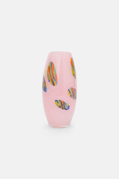 Gorman - Pink Spotted Vase Lge - multi