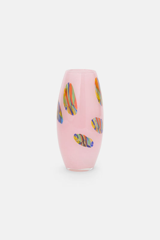 Gorman - Pink Spotted Vase Lge - multi