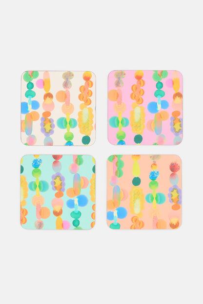 Gorman - Rainbow Drops Coaster Set 4 - print