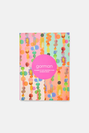 Gorman - Rainbow Drops Wrapping Paper Book - print