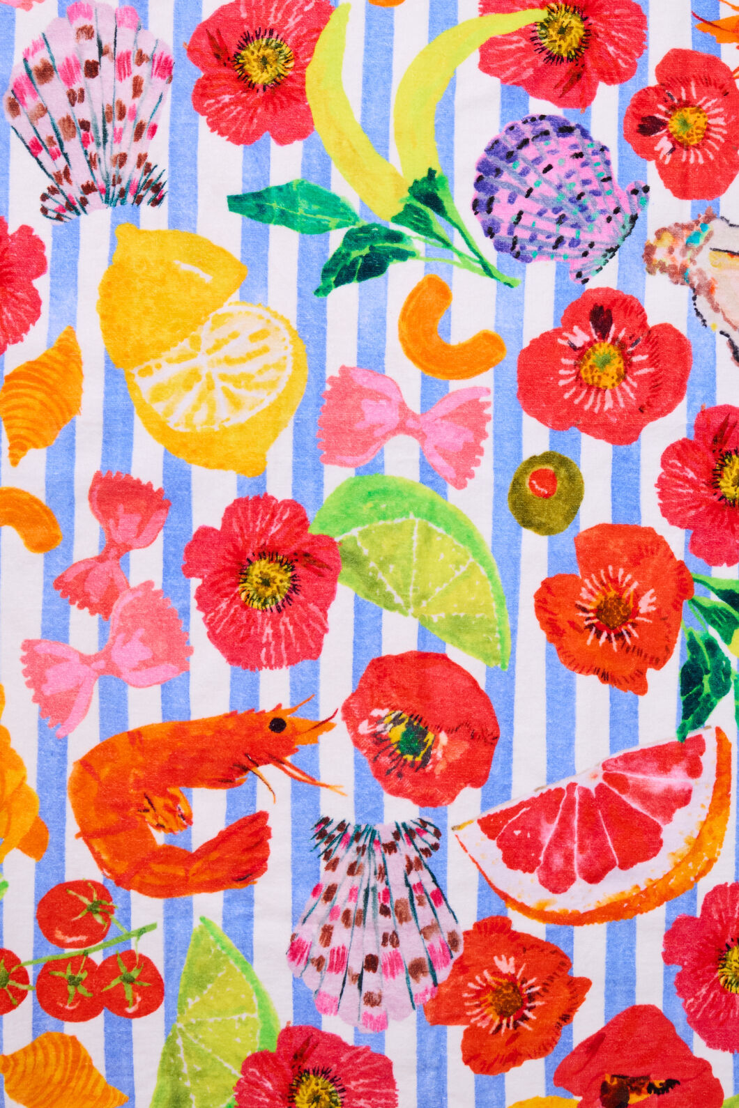 Gorman - Antipasto Stripe Beach Towel - print