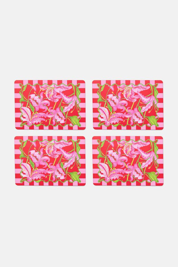Gorman - Pop Lily Placemat Set 4 - print