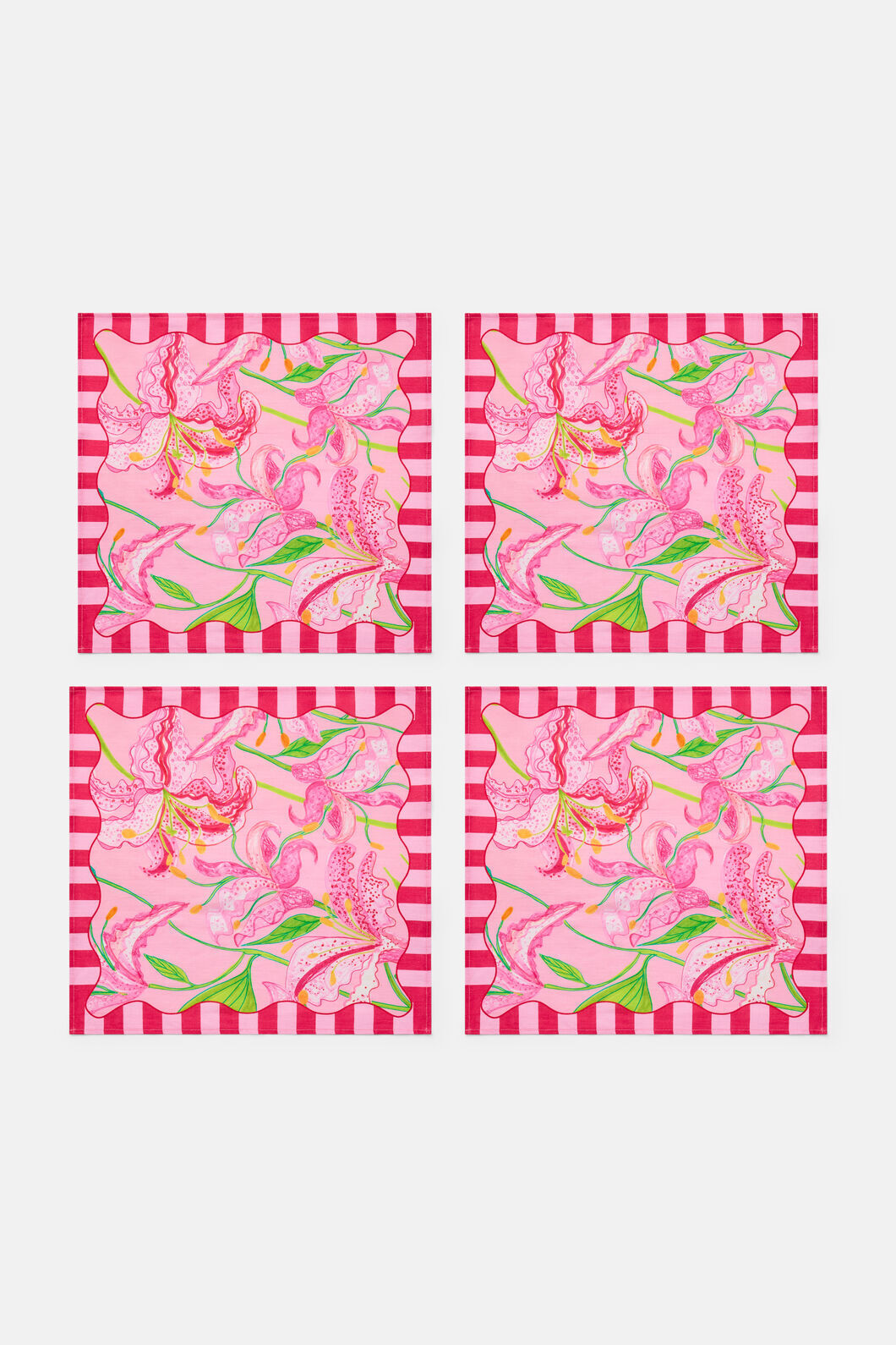Gorman - Pop Lily Napkin Set 4 - print