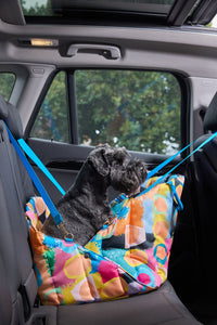 Gorman - Peach Eclipse Pet Car Seat Bag - print