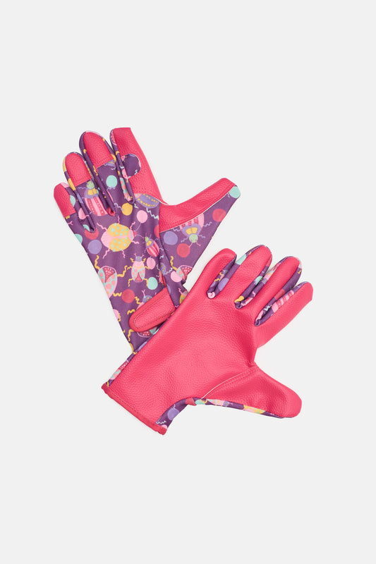 Gorman - Plum Beetle Garden Gloves - print