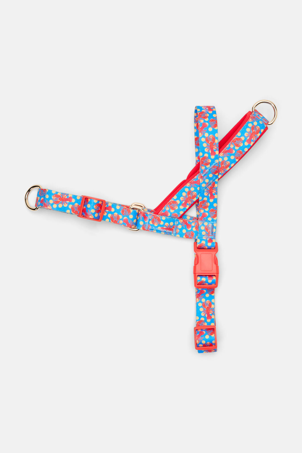 Gorman - Lobster Pet Harness Large - print