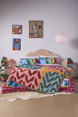 Gorman - Right Direction Woven Jacquard Throw - multi