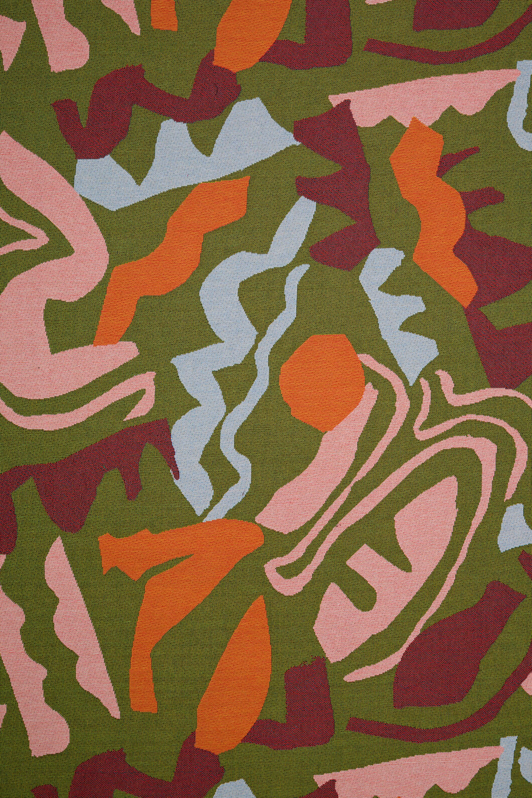 Gorman - Khaki Tango Jacquard Throw - multi