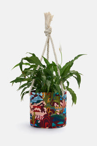 Gorman - Spotted Rhythm Hanging Planter Lge - print
