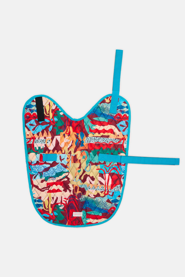 Gorman - Living Tapestry Rust Quilted Pet Coat - print