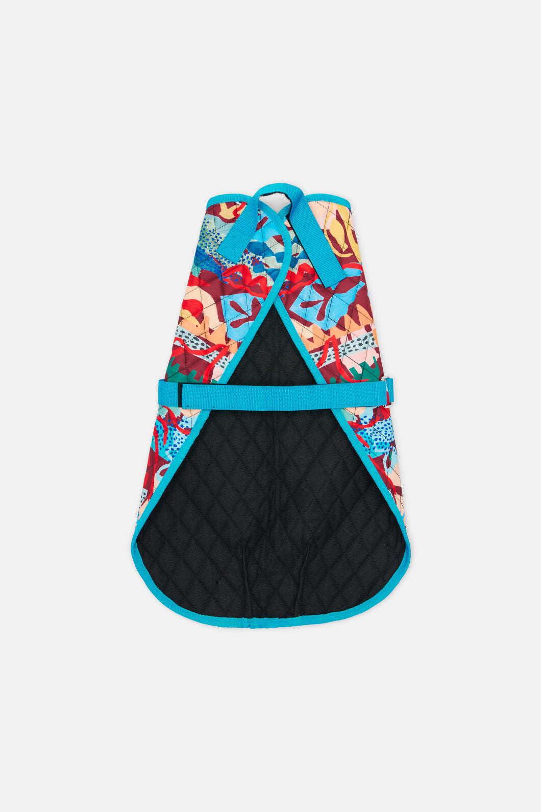 Gorman - Living Tapestry Rust Quilted Pet Coat - print