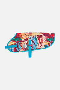 Gorman - Living Tapestry Rust Quilted Pet Coat - print