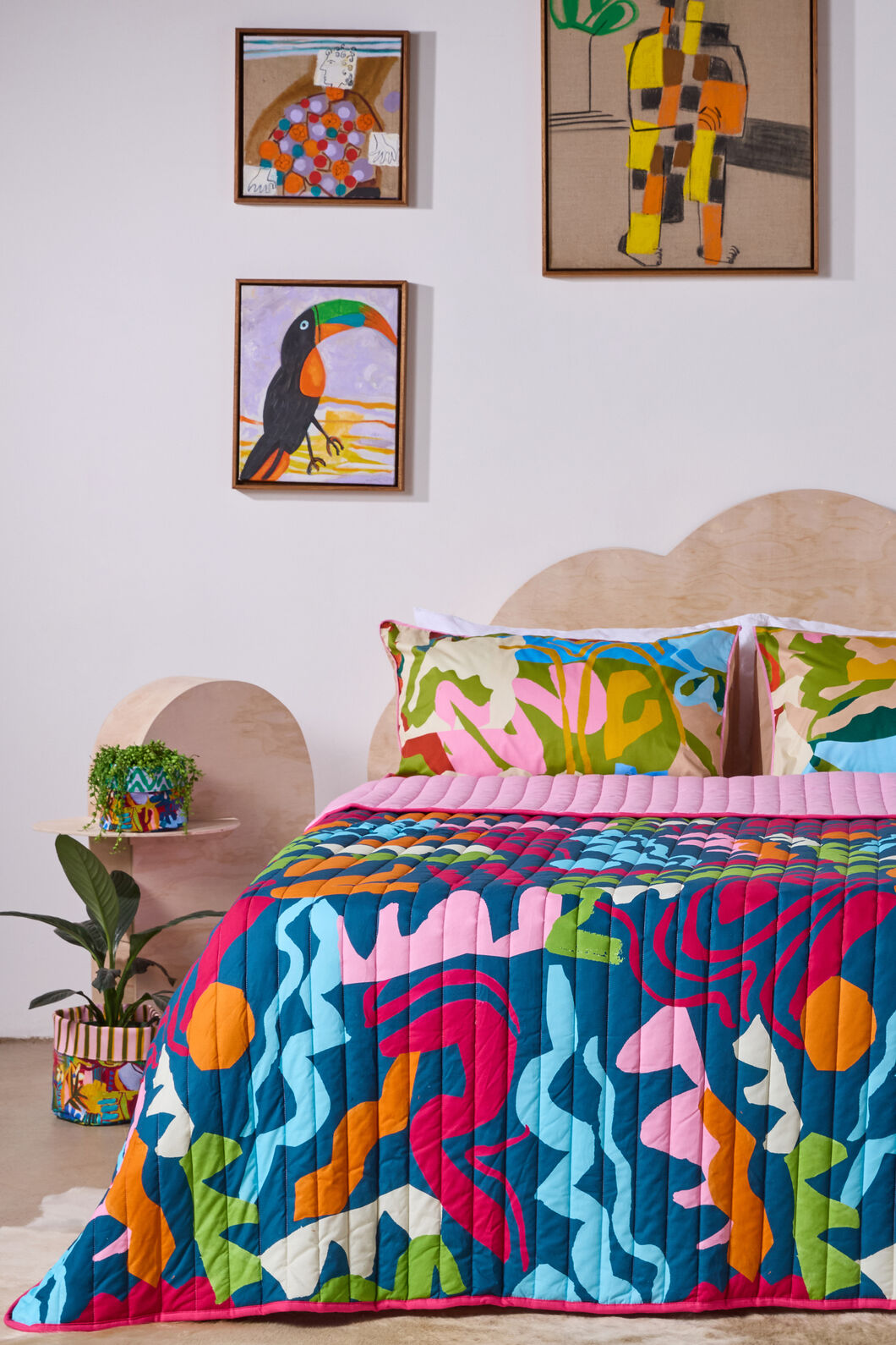 Gorman - Fluid Rhythm Quilted Coverlet-KB - print