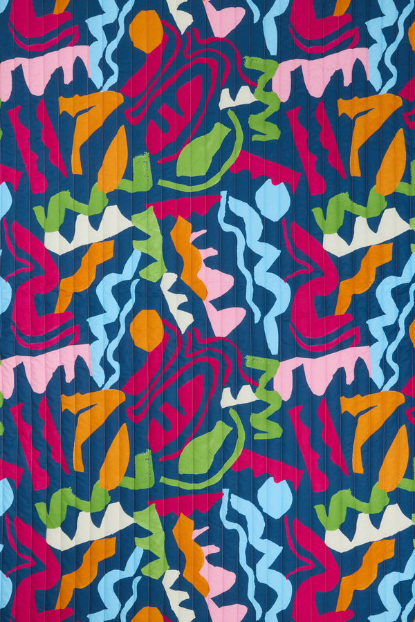 Gorman - Fluid Rhythm Quilted Coverlet-KB - print