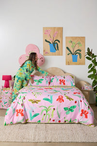 Gorman - Electric Eden Bed Linen-QB - print