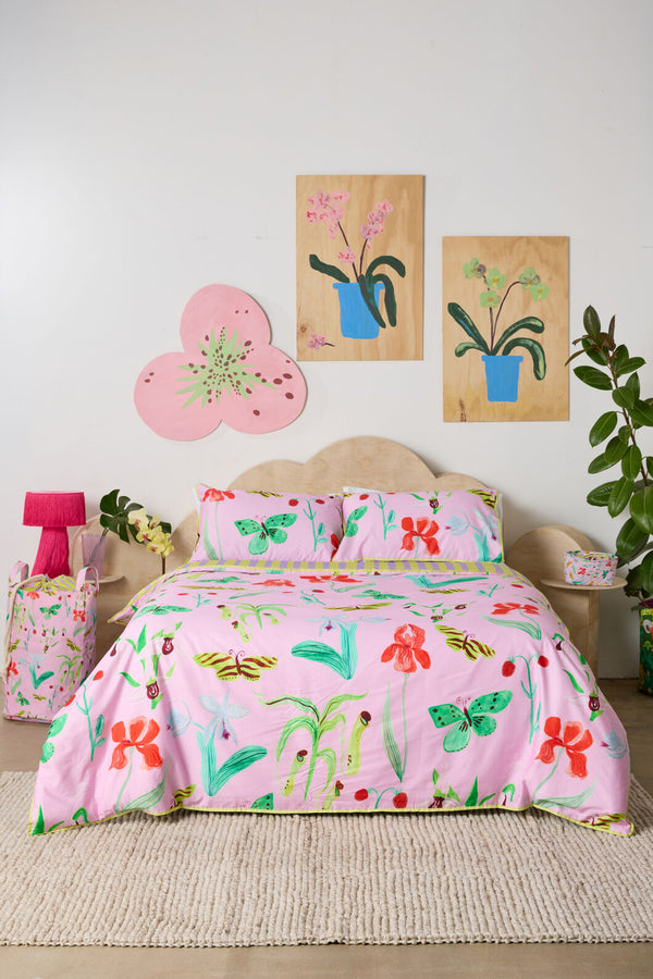 Gorman - Electric Eden Bed Linen-QB - print
