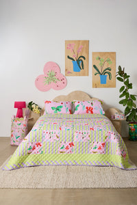 Gorman - Electric Eden Quilted Coverlet S/D - print