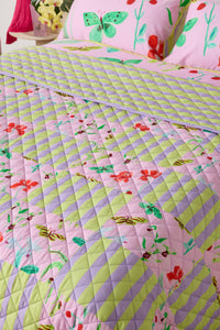 Gorman - Electric Eden Quilted Coverlet S/D - print