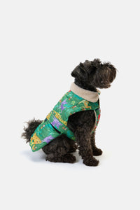 Gorman - Orchid Safari Dog Puffer Coat - print