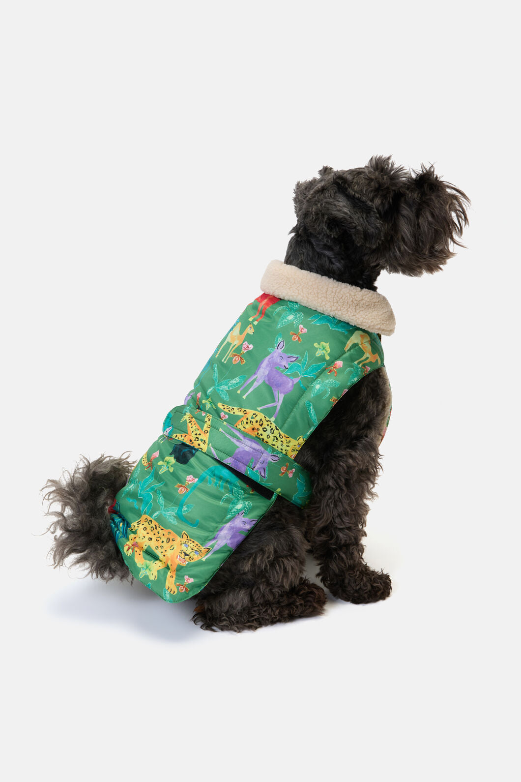 Gorman - Orchid Safari Dog Puffer Coat - print