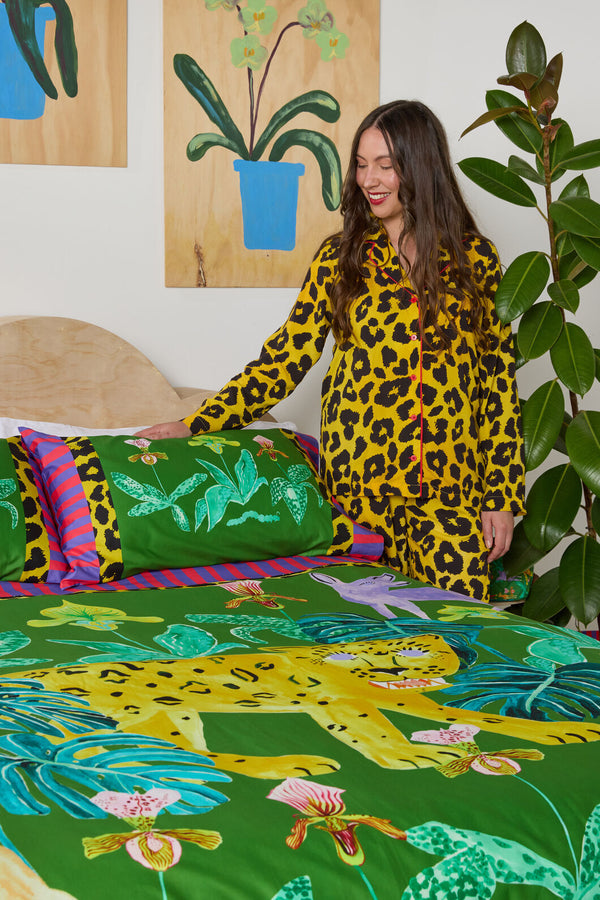 Gorman - Orchid Safari Bedding Set KB - print
