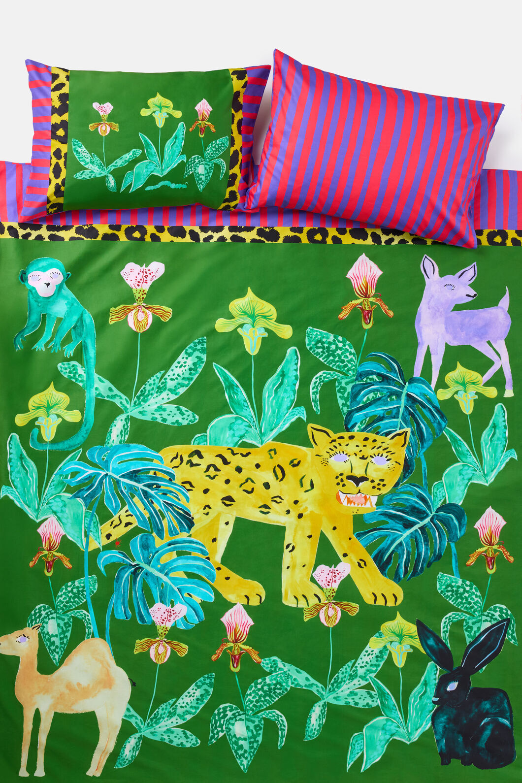 Gorman - Orchid Safari Bedding Set KB - print