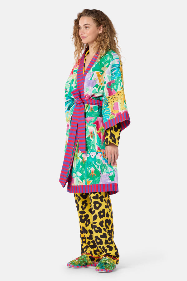 Gorman - Wild Tile Bath Robe - print