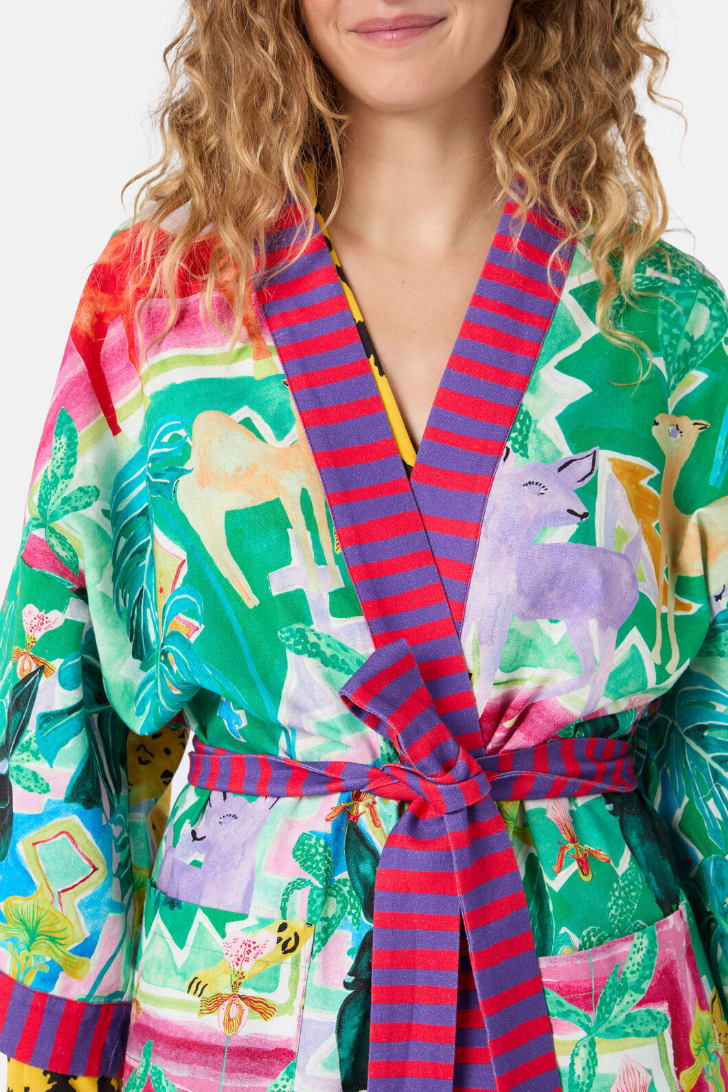 Gorman - Wild Tile Bath Robe - print
