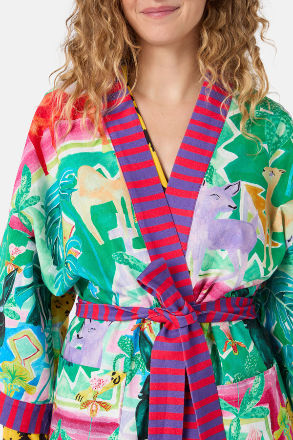 Gorman - Wild Tile Bath Robe - print