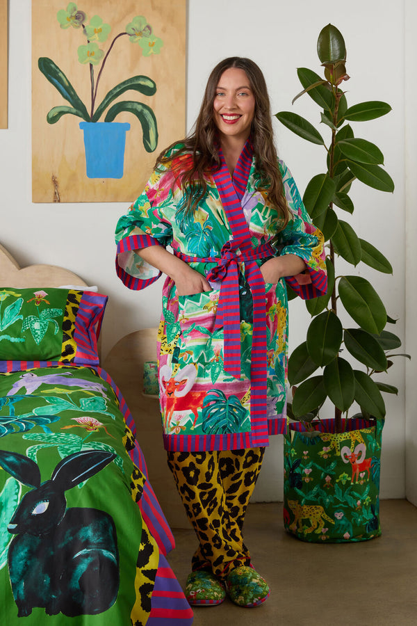 Gorman - Wild Tile Bath Robe - print