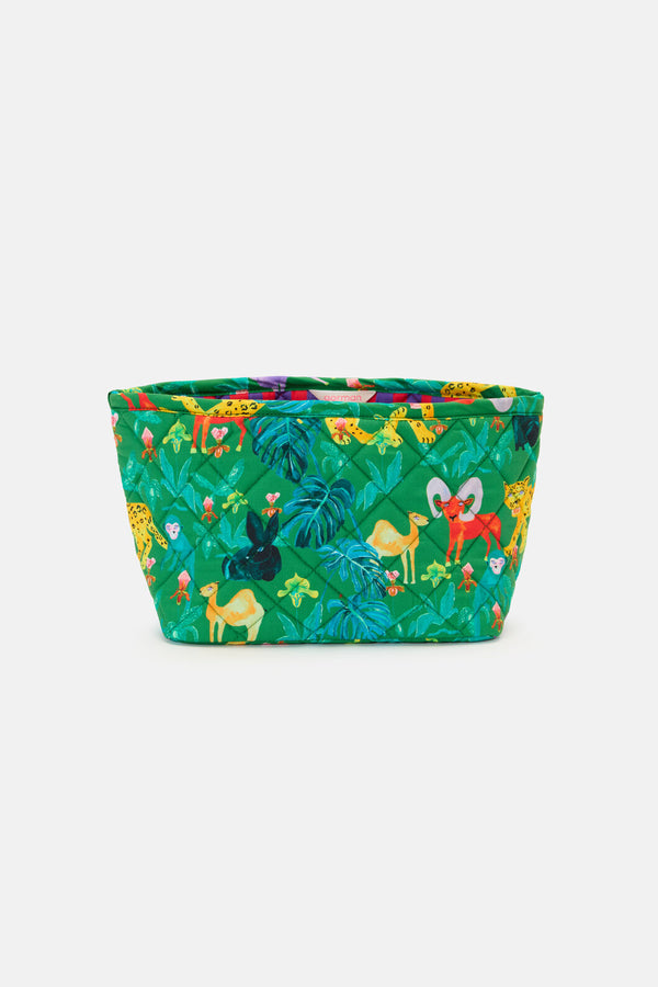 Gorman - Orchid Safari Quilted Tub Lge - print
