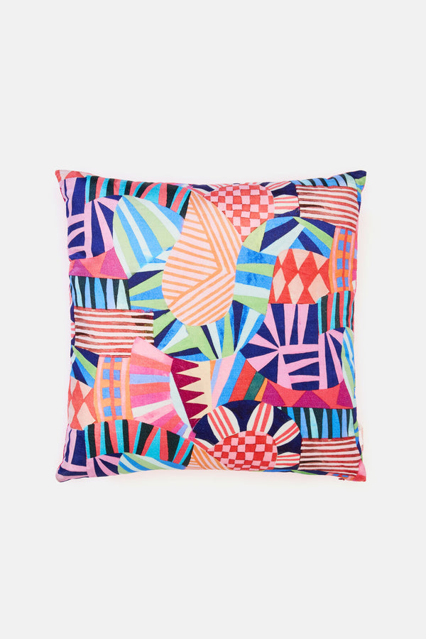 Gorman - Canopy Circus Velvet Cushion - print
