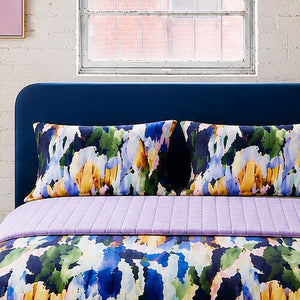 Gorman - Liquid Joy Velvet Coverlet Pillow Set (Single / Double) - print