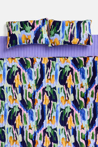 Gorman - Liquid Joy Velvet Coverlet Pillow Set (Single / Double) - print