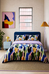 Gorman - Liquid Joy Velvet Coverlet Q/K - print