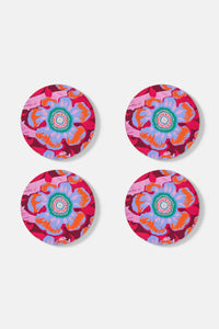Gorman - Tiger Flower Coaster Set 4 - print