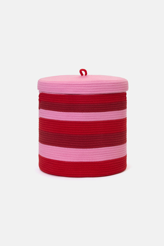 Gorman - Tiger Flower Lidded Basket - multi