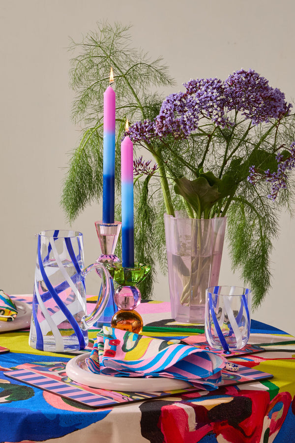 Gorman - Summer Shadow Blue Candle S/3 - multi