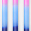 Summer Shadow Blue Candle S/3
